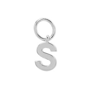 Molte S Letter Charm in Sterling Silver