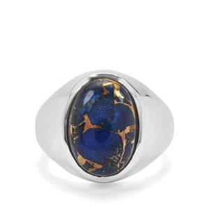 6ct Copper Mojave Lapis Lazuli Sterling Silver Ring