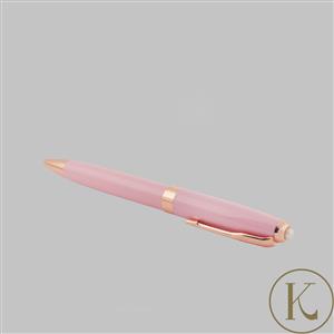 Kimbie Freshwater Pearl Pink Pen with Rose Gold Coloured Metal 0.6ct