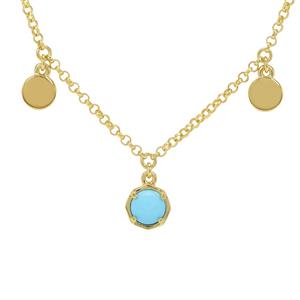 1.75ct Sleeping Beauty Turquoise Midas Slider Necklace