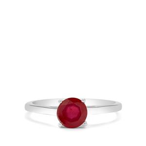  Ruby Sterling Silver Ring