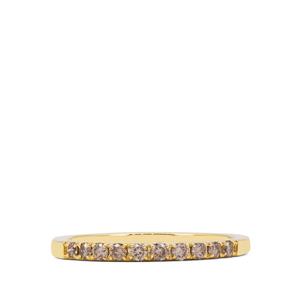 1/4ct Champagne Argyle Diamond 9K Gold Ring