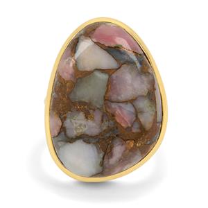 20ct Copper Mojave Pink Opal Midas Aryonna Ring 