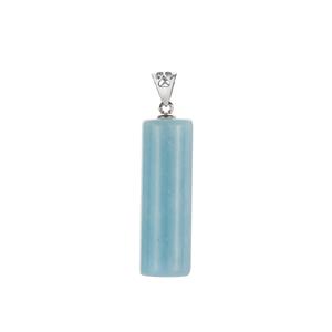 Aquamarine Pendant in Sterling Silver 30cts