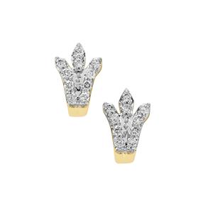 1/4ct Argyle Diamonds 9K Gold Earrings