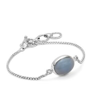 5.50cts Bengal Blue Opal Sterling Silver Aryonna Bracelet