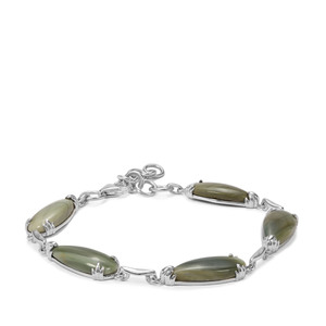 22.14ct Imperial Chalcedony Sterling Silver Bracelet 