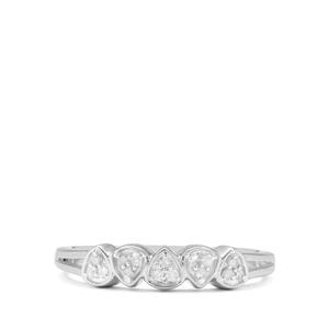 1/20ct Diamonds Sterling Silver Ring 