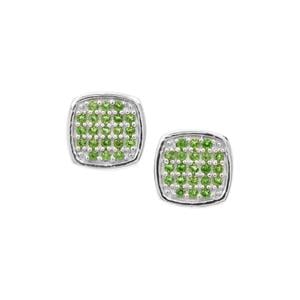 Chrome Diopside Earrings in Sterling Silver 0.21cts