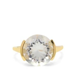  4.80cts Hyalite Opal 9K Gold Ring 