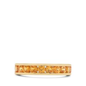 1.50ct Mandarin Garnet 9K Gold Ring