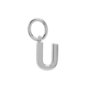 Molte U Letter Sterling Silver Charm