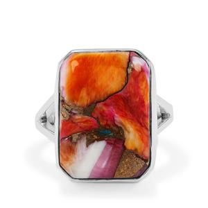 15ct Multi-Colour Oyster Copper Mojave Turquoise Sterling Silver Aryonna Ring