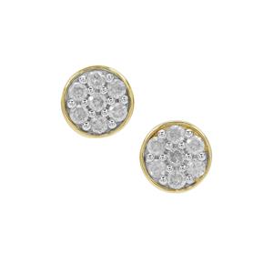 1/2ct GH Diamonds 9K Gold Earrings 