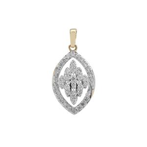 1/2ct Argyle Diamond 9K Gold Pendant 