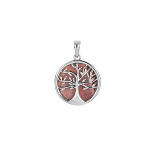 3.50ct Mookite Sterling Silver Tree of Life Pendant