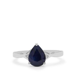 1.90ct Madagascan Blue Sapphire Sterling Silver Ring 