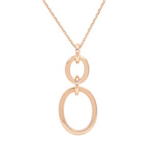22" Rose Midas Diamond Cut Infinity Pendant Necklace 5.31g