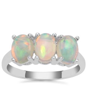Ethiopian Opal Ring in Sterling Silver 1.55cts