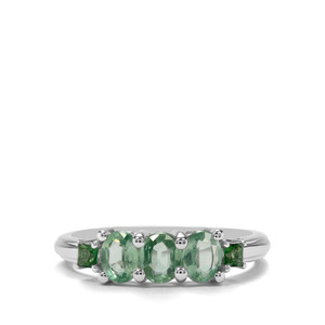 Odisha Kyanite & Green Topaz Sterling Silver Ring ATGW 1.45cts