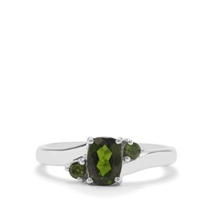1ct Chrome Diopside Sterling Silver Ring