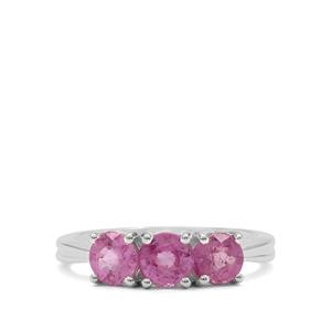 2.35ct Ilakaka Hot Pink Sapphire Sterling Silver Ring (F)