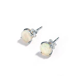 Opal Sterling Silver Earrings 
