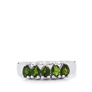 1.03ct Chrome Diopside Sterling Silver Ring