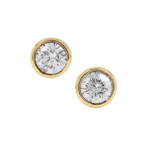 1/3ct Diamonds 9K Gold Earrings