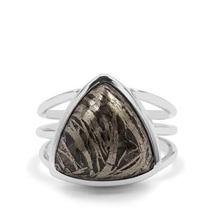 Feather Pyrite Ring in Sterling Silver 10cts