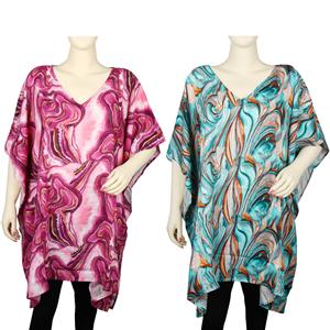 Destello Marble Print Poncho (Choice of 2 Colors)