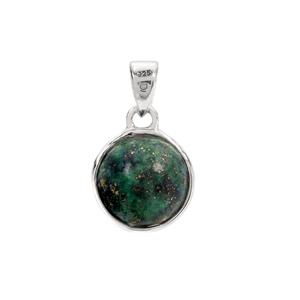  8.35cts Azurite Sterling Silver Aryonna Pendant 