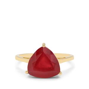 6.70cts Malagasy Ruby 9K Gold Ring (F)