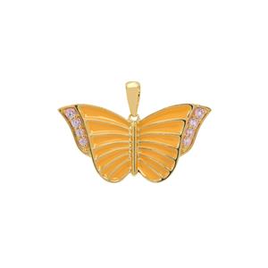 0.12ct Pink Sapphire Midas Butterfly Pendant 