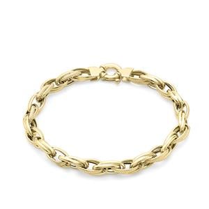 Interlocking Bracelet in 9K Gold 19cm/7.5'