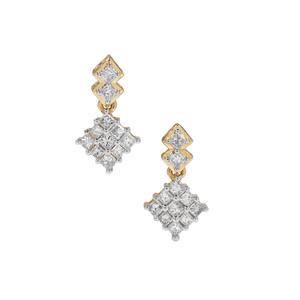 1/2ct SI Diamond 9K Gold Tomas Rae Earrings