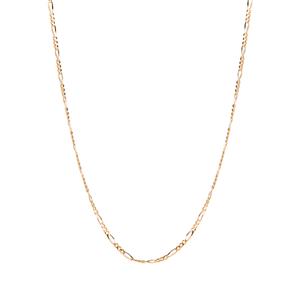 18" 9K Gold Couture Figaro Chain 2.80g