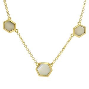 Mother of Pearl Necklace in Vermeil