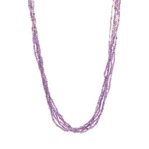 Bahia Amethyst Sterling Silver Magnetic Lock Necklace ATGW 162.33cts