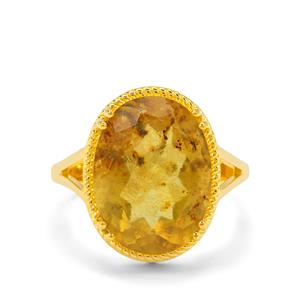 3.80ct Dominican Amber Midas Ring 