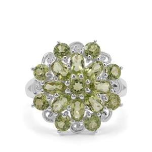 3.81ct Red Dragon Peridot Sterling Silver Ring