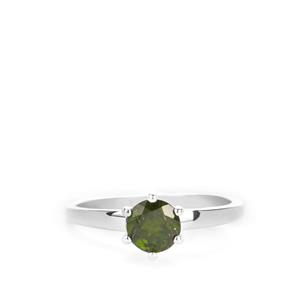 0.88ct Chrome Diopside Sterling Silver Ring