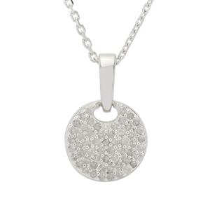 1/5ct Diamond Sterling Silver Pendant Necklace