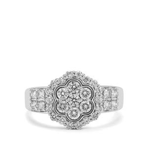 1ct Argyle Diamond 9K White Gold Ring