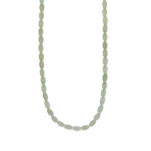135.99ct Type A Burmese Jadeite Gold Tone Sterling Silver Necklace