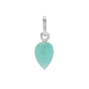 Molte Amazonite Charm in Sterling Silver 3.25cts