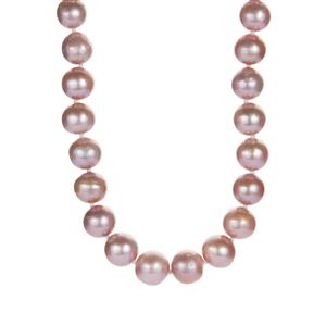 Edison Cultured Pearl Sterling Silver Graduated Necklace 