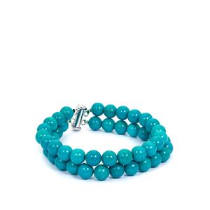 170.70cts Turquoise Sterling Silver Bracelet  