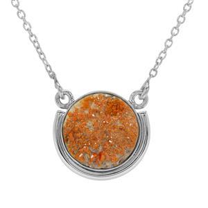 15ct Drusy Vanadinite Sterling Silver Aryonna Necklace 