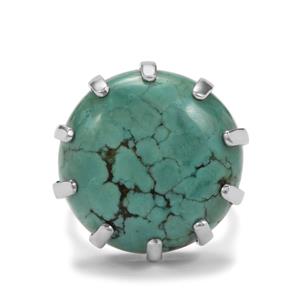 19ct Tibetan Turquoise Sterling Silver Aryonna Ring